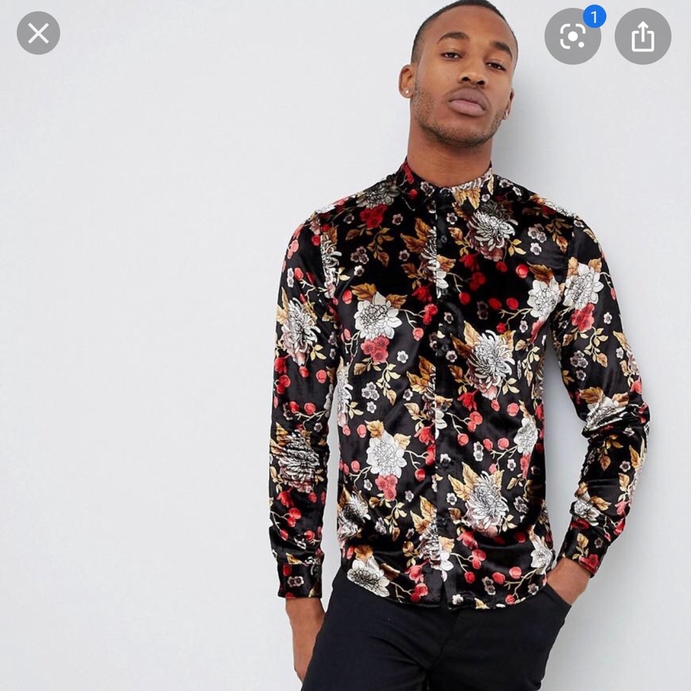 ASOS design party dress shirt